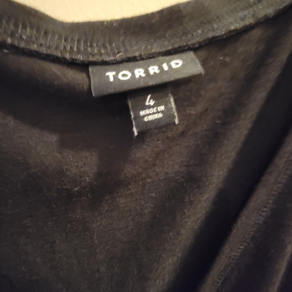 Torrid Criss Cross Front Black Dress Size 4X - Picture 3 of 4